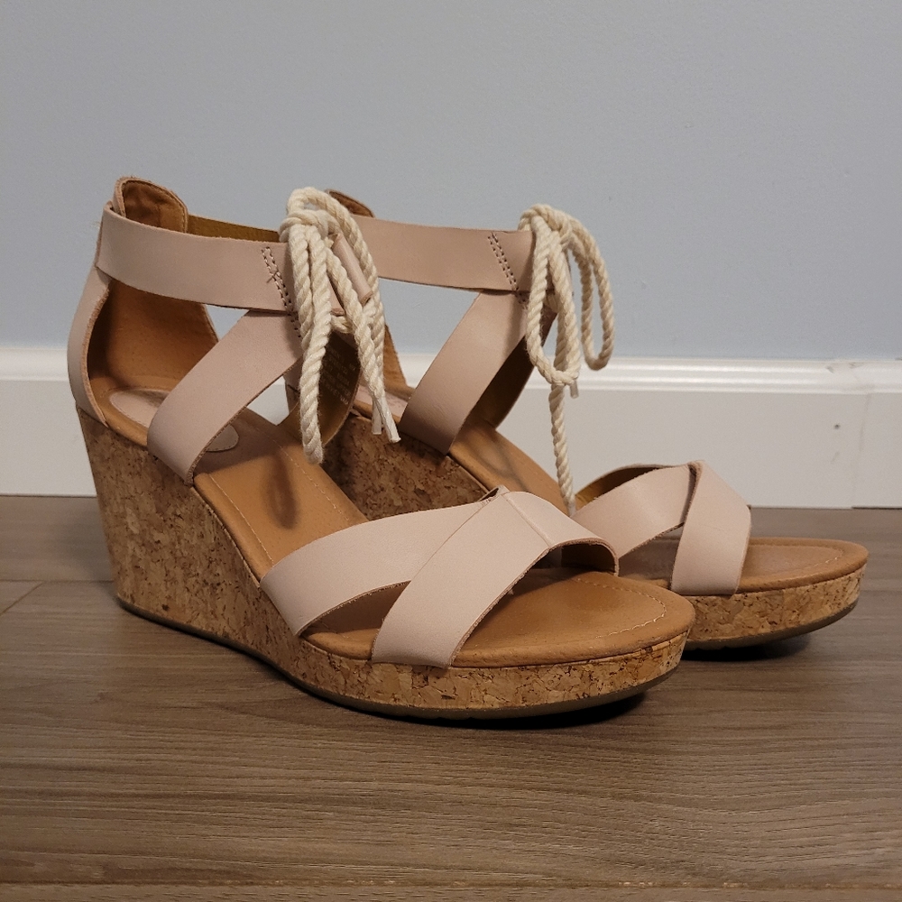 Blush Pink Sperry Dawn Ari Wedges
